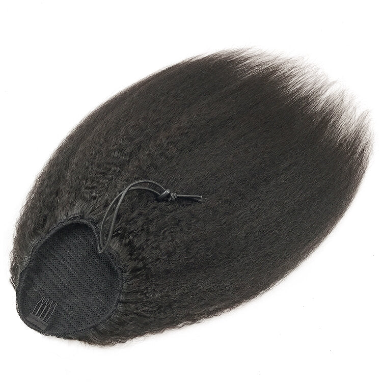 Kinky Straight Ponytail | Long Straight Ponytail | Crowned Belles