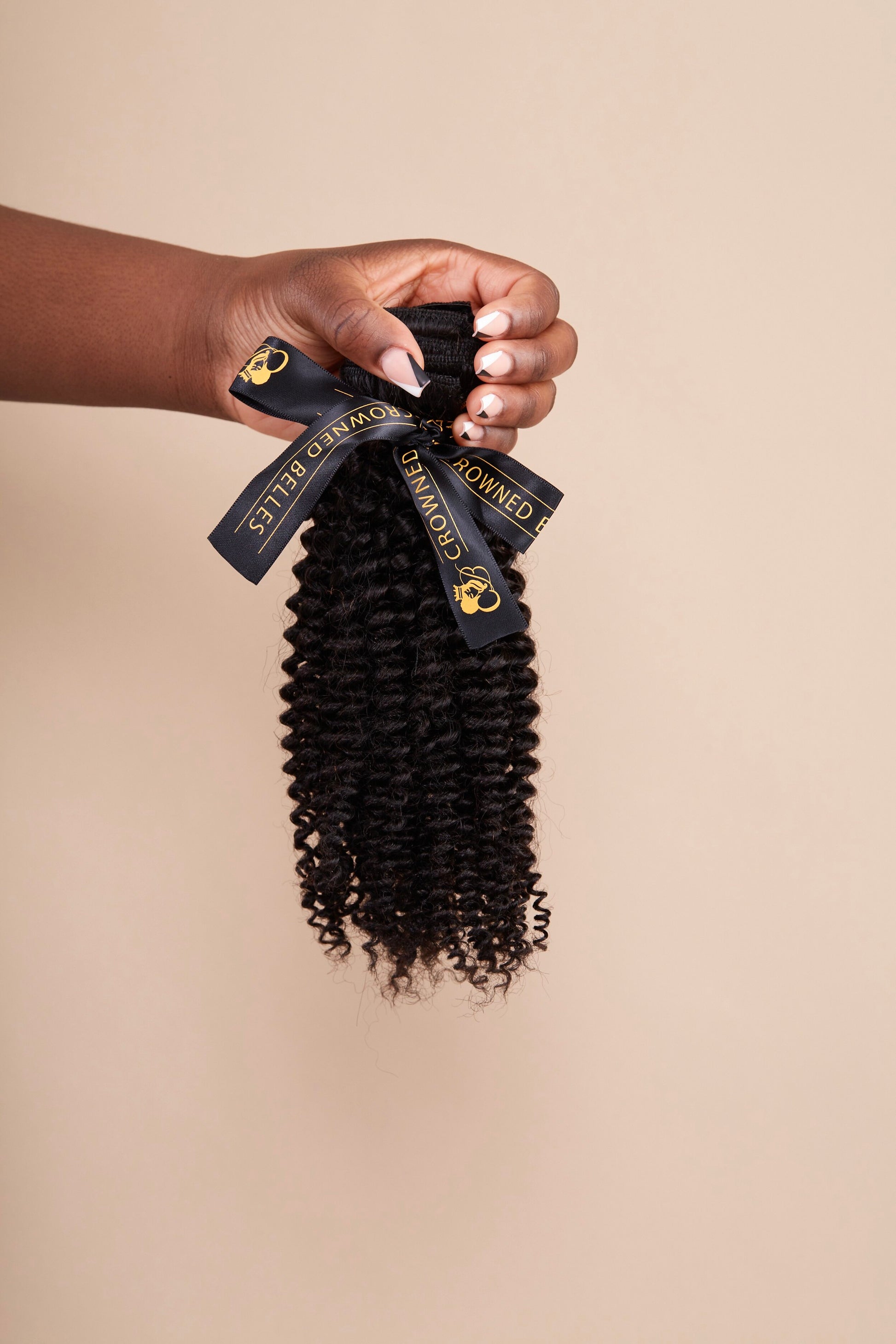 Weft Hair Extensions | Deep Curly Wig | Crowned Belles