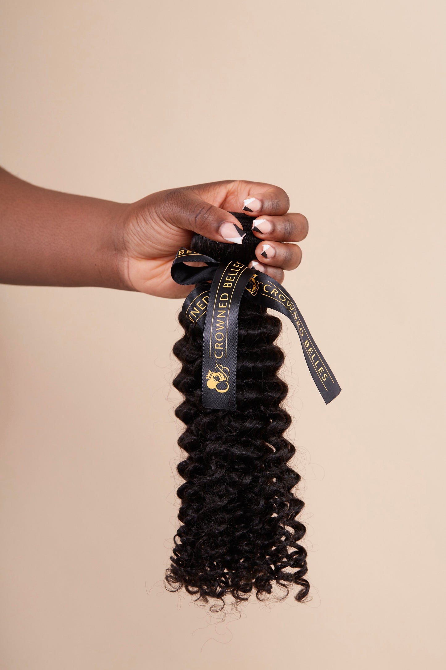 Weft Hair Extensions | Deep Curly Wig | Crowned Belles
